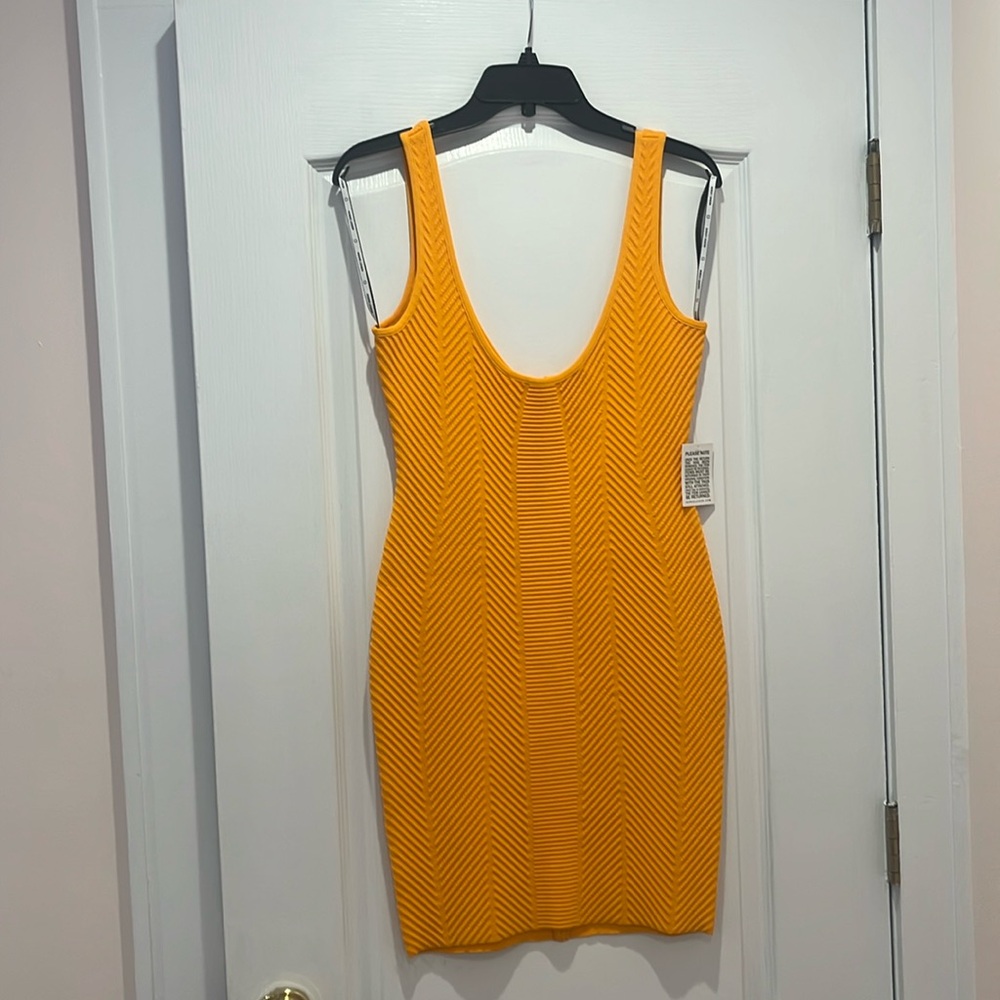 Herve Leger Ottoman Scoop Neck Dress NWT Sz M
